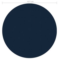 vidaXL ujuv PE ümmargune basseinikile, 417 cm, must ja sinine hind ja info | Basseinitehnika | kaup24.ee