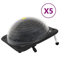 vidaXL basseini päikesetoitel küttekeha 5tk 75x75x36cm HDPE alumiinium hind ja info | Basseinitehnika | kaup24.ee