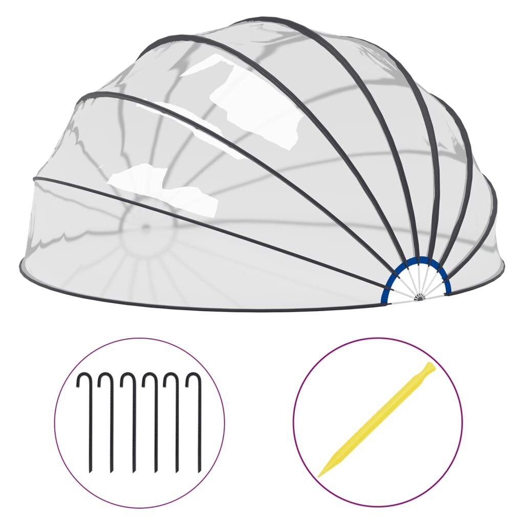 vidaXL basseinikuppel, 500 x 250 cm цена и информация | Basseinitehnika | kaup24.ee
