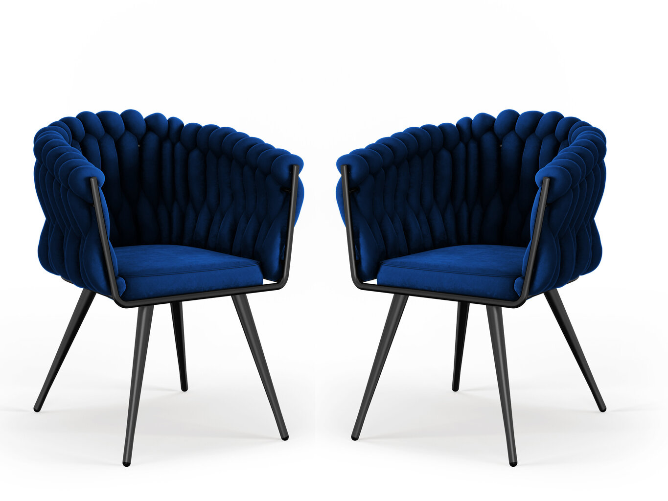 2-tooli komplekt Cosmopolitan Design Shirley, sinine hind ja info | Söögilaua toolid, köögitoolid | kaup24.ee