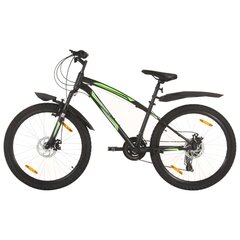 vidaXL mägiratas 21 käiguga 26'' ratas 36 cm raam, must hind ja info | Jalgrattad | kaup24.ee