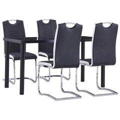 Столовый комплект, 5 частей, серого цвета цена и информация | Комплекты мебели для столовой | kaup24.ee