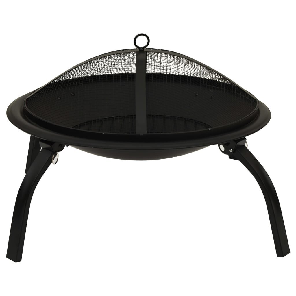 vidaXL kaks ühes tulease ja grill, 56x56x49 cm, teras цена и информация | Grillid | kaup24.ee