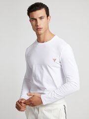 Мужская футболка с длинными рукавами Guess M1RI28*G011, белая цена и информация | Мужские футболки | kaup24.ee