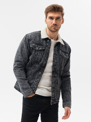 Meeste jope denim Sherpa Ombre C523 must цена и информация | Мужские куртки | kaup24.ee