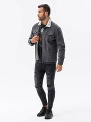 Мужская вельветовая куртка «Шерпа Омбре C524», темно-серый цена и информация | Мужские куртки | kaup24.ee