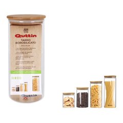Purk Quttin Bamboo, borosilikaatklaas, 1250 ml (9,5 x 21 cm) цена и информация | Посуда для хранения еды | kaup24.ee