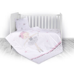 Laste voodipesukomplekt Lorelli Ballet Pink, 3-osaline, roosa hind ja info | Beebide ja laste voodipesu | kaup24.ee