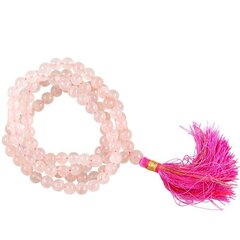 Roosast kvartsist palvehelmed Mala Rose Quartz, 108 helmest цена и информация | Церковная утварь | kaup24.ee