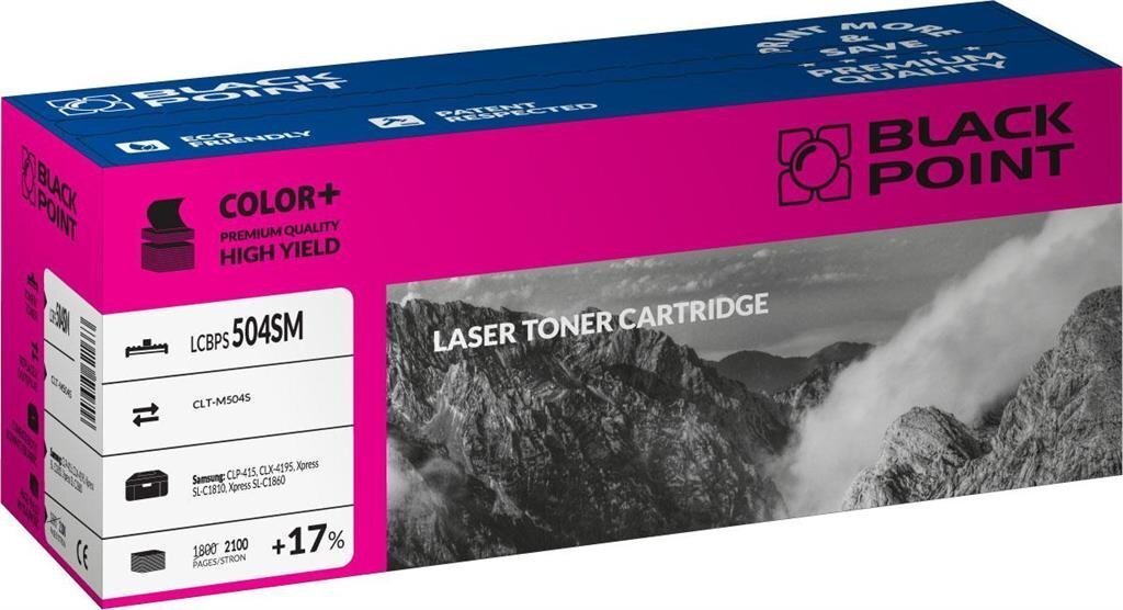 Toner Black Point LCBPS504SM | magenta | 2100 pp | Samsung CLT-M504S цена и информация | Laserprinteri toonerid | kaup24.ee