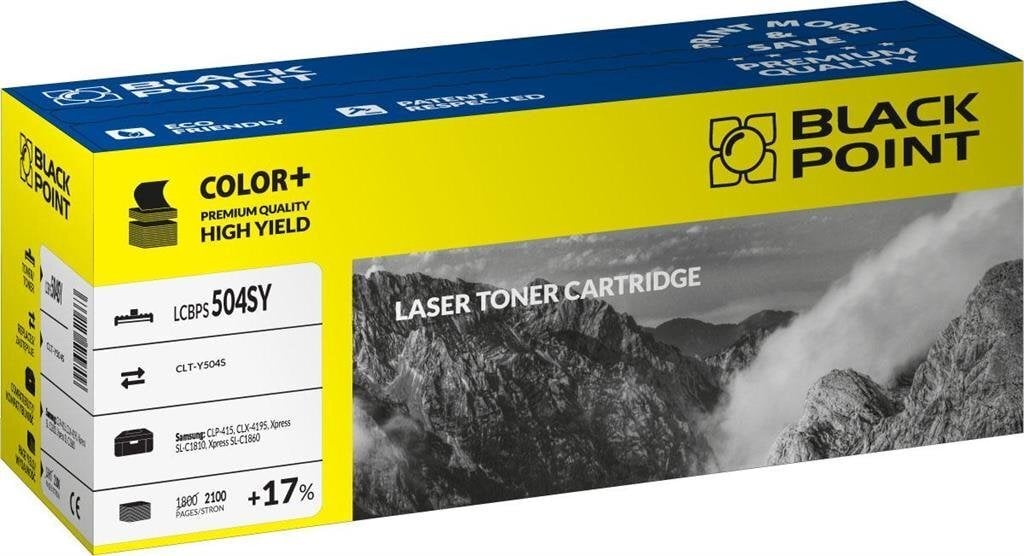 Toner Black Point LCBPS504SY | yellow | 2100 pp | Samsung CLT-Y504S hind ja info | Laserprinteri toonerid | kaup24.ee