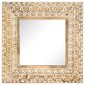 vidaXL, käsitsi nikerdatud peegel, 50x50x2,6 cm, mangopuit цена и информация | Peeglid | kaup24.ee