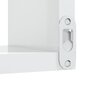 vidaXL seina nurgariiulid 2 tk, valge, 40 x 40 x 50 cm, puitlaastplaat hind ja info | Riiulid | kaup24.ee