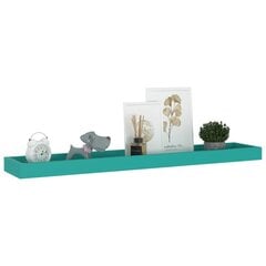 vidaXL seinariiulid, 2 tk, sinine, 80 x 15 x 4 cm, MDF цена и информация | Полки | kaup24.ee