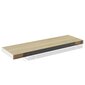 vidaXL seinariiulid, 2 tk, tamm ja valge, 80 x 23,5 x 3,8 cm MDF hind ja info | Riiulid | kaup24.ee