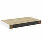 vidaXL seinariiul, tamm ja valge, 50 x 23 x 3,8 cm, MDF hind ja info | Riiulid | kaup24.ee