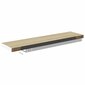 vidaXL seinariiulid, 2 tk, tamm ja valge, 100 x 23,5 x 3,8 cm MDF hind ja info | Riiulid | kaup24.ee