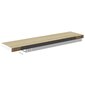 vidaXL seinariiulid, 4 tk, tamm ja valge, 100 x 23,5 x 3,8 cm MDF hind ja info | Riiulid | kaup24.ee