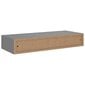 vidaXL sahtliga seinariiul, hall, 60 x 23,5 x 10 cm, MDF hind ja info | Riiulid | kaup24.ee