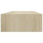 vidaXL sahtlitega seinariiulid, 2 tk, tamm, 60 x 23,5 x 10 cm, MDF hind ja info | Riiulid | kaup24.ee