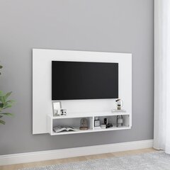 vidaXL TV-seinakapp, valge, 120 x 23,5 x 90 cm, puitlaastplaat цена и информация |  Тумбы под телевизор | kaup24.ee