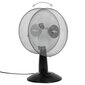 vidaXL lauaventilaator, 3 kiirust, 40 cm, 40 W, must hind ja info | Ventilaatorid | kaup24.ee