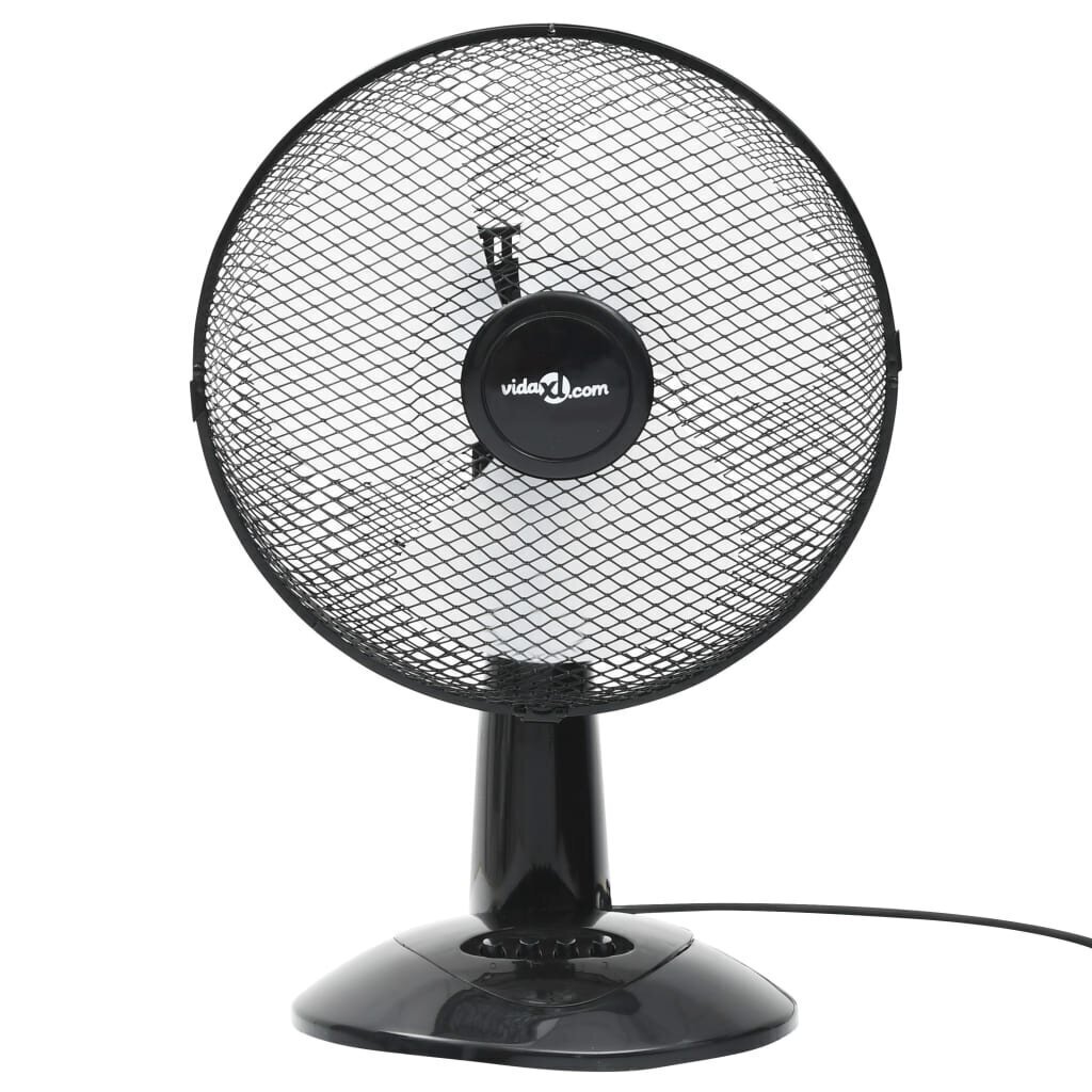 vidaXL lauaventilaator, 3 kiirust, 40 cm, 40 W, must hind ja info | Ventilaatorid | kaup24.ee