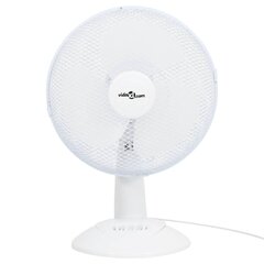 vidaXL lauaventilaator, 3 kiirust, 40 cm, 40 W, valge hind ja info | Ventilaatorid | kaup24.ee