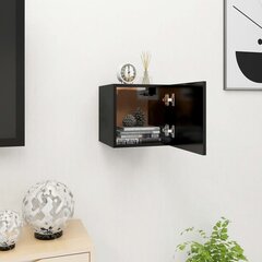 vidaXL seinale kinnitatav telerikapp, must, 30,5 x 30 x 30 cm hind ja info | TV alused | kaup24.ee