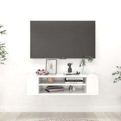 vidaXL seina TV-kapp, valge, 100x30x26,5 cm, puitlaastplaat цена и информация | Тумбы под телевизор | kaup24.ee