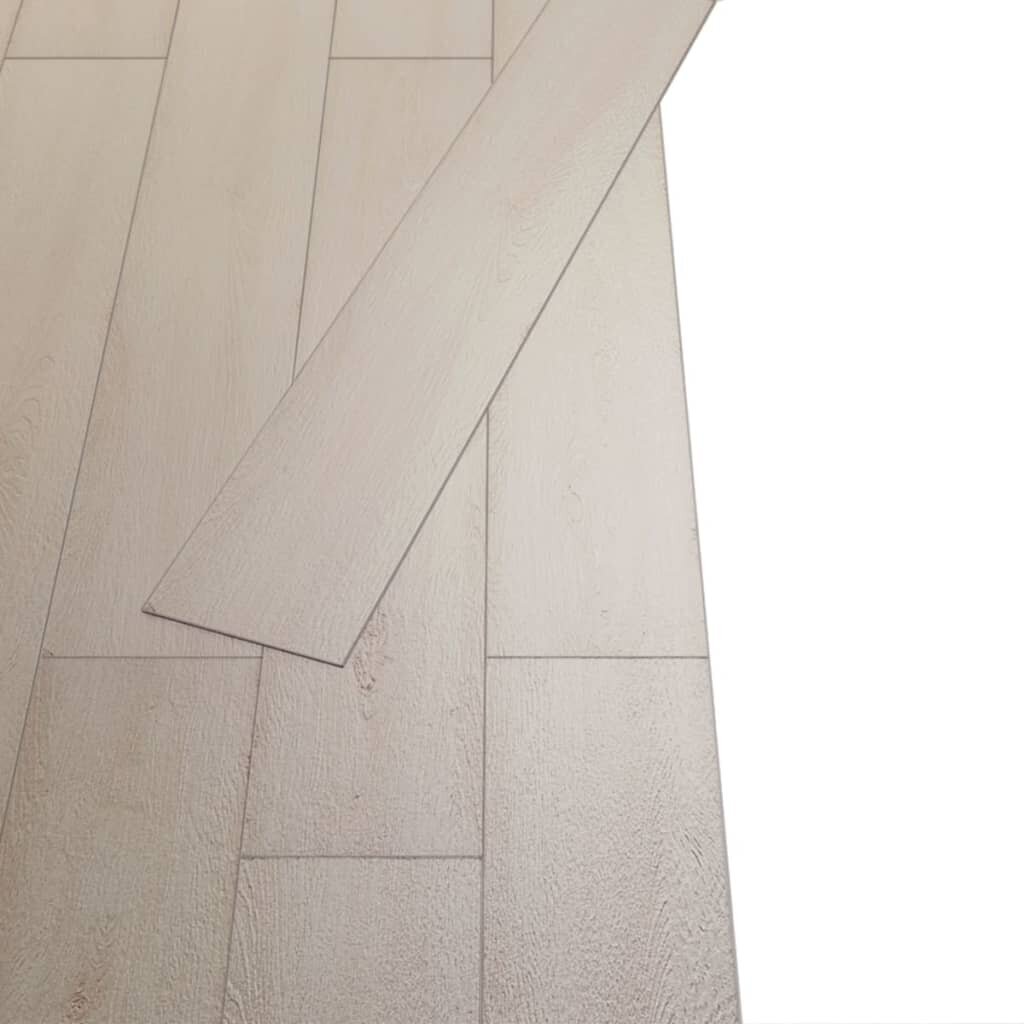 vidaXL iseliimuvad PVC-põrandaplaadid 5,21 m², 2 mm tammepruun цена и информация | Laminaatparkett | kaup24.ee