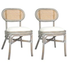 Обеденные стулья, 2 шт., серые  цена и информация | Стулья для кухни и столовой | kaup24.ee