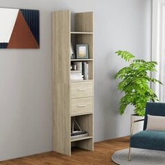 vidaXL raamaturiiul Sonoma tamm, 40 x 35 x 180 cm, puitlaastplaat цена и информация | Полка | kaup24.ee