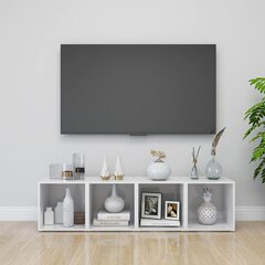 vidaXL telerikapid 4 tk kõrgläikega valge 37x35x37 cm puitlaastplaat цена и информация | Тумбы под телевизор | kaup24.ee