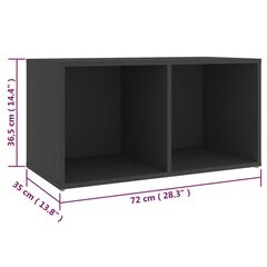 vidaXL telerikapid 2 tk hall 72x35x36,5 cm puitlaastplaat цена и информация | Тумбы под телевизор | kaup24.ee