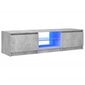 vidaXL telerialus LED-tuledega, betoonhall, 140 x 40 x 35,5 cm hind ja info | TV alused | kaup24.ee
