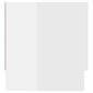 vidaXL garderoob, kõrgläikega valge, 100 x 32,5 x 35 cm, puitlaastplaat hind ja info | Kapid | kaup24.ee