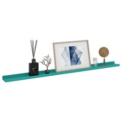 vidaXL seinariiulid, 2 tk, sinine, 115 x 9 x 3 cm hind ja info | Riiulid | kaup24.ee