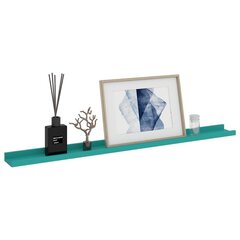 vidaXL seinariiulid, 4 tk, sinine, 100 x 9 x 3 cm цена и информация | Полки | kaup24.ee