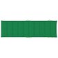 vidaXL lamamistooli padi, roheline, 186 x 58 x 3 cm hind ja info | Toolipadjad ja -katted | kaup24.ee