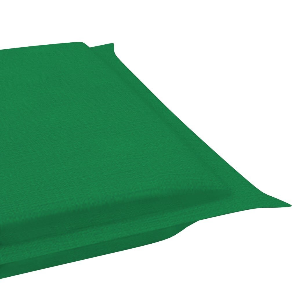 vidaXL lamamistooli padi, roheline, 186 x 58 x 3 cm цена и информация | Toolipadjad ja -katted | kaup24.ee