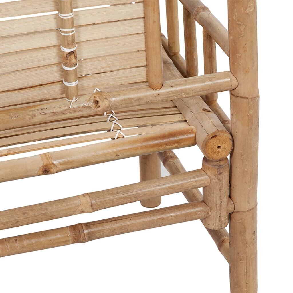 vidaXL aiapink padjaga 120 cm, bambus цена и информация | Aiapingid | kaup24.ee