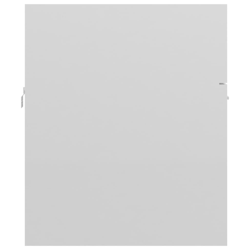 vidaXL valamukapp, kõrgläikega valge, 80 x 38,5 x 46 cm puitlaastplaat цена и информация | Vannitoakapid | kaup24.ee