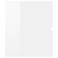 vidaXL valamukapp, kõrgläikega valge, 90 x 38,5 x 45 cm puitlaastplaat цена и информация | Vannitoakapid | kaup24.ee