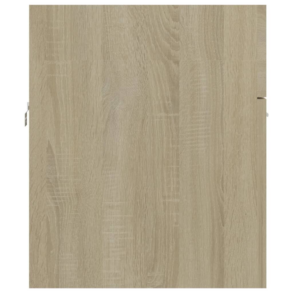 vidaXL valamukapp, Sonoma tamm, 80 x 38,5 x 46 cm, puitlaastplaat hind ja info | Vannitoakapid | kaup24.ee