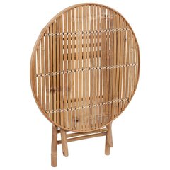 vidaXL 5-osaline kokkupandav aiamööblikomplekt patjadega, bambus цена и информация | Комплекты уличной мебели | kaup24.ee