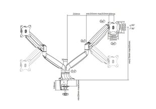 Multibrackets M Deskmount Spring Dual hind ja info | Monitori hoidjad | kaup24.ee