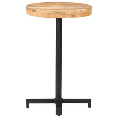 vidaXL bistroolaud, Ø 50 x 75 cm, töötlemata mangopuit цена и информация | Кухонные и обеденные столы | kaup24.ee
