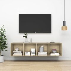 vidaXL seina telerikapp, Sonoma tamm, 37 x 37 x 142,5 cm, puitlaastplaat hind ja info | TV alused | kaup24.ee