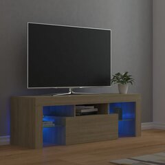 vidaXL telerialus LED-tuledega, Sonoma tamm, 120 x 35 x 40 cm hind ja info | TV alused | kaup24.ee